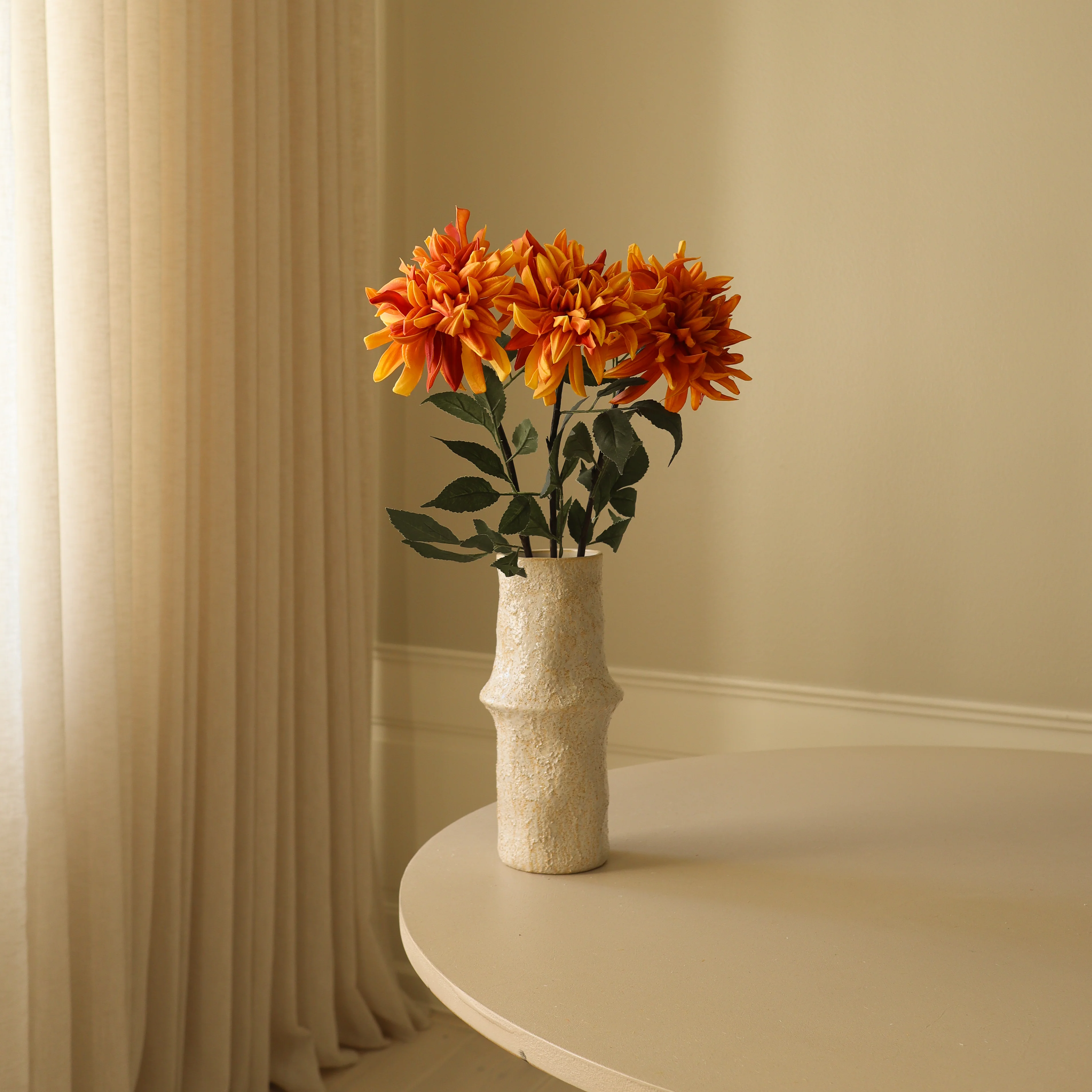 Orange Cactus Dahlia Flower - Image 3