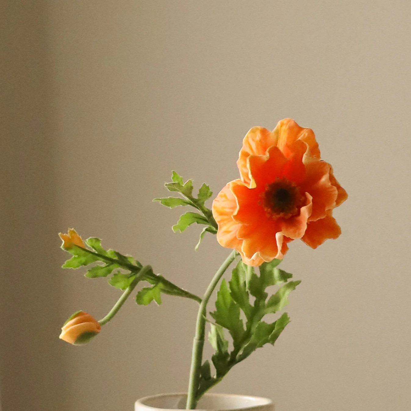 Orange Large Poppy Flower - Image 4