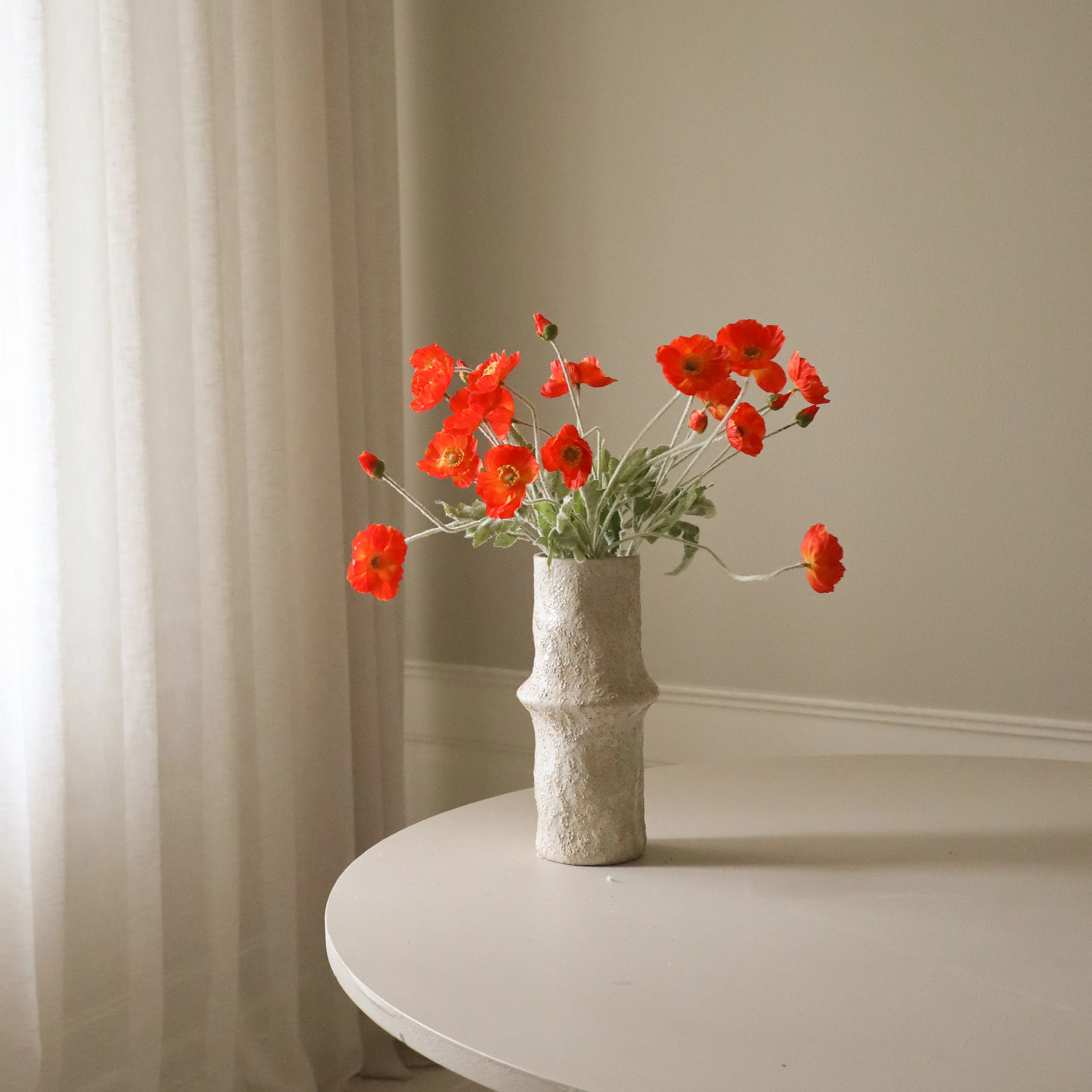 Dark Orange Poppy Flower - Image 3